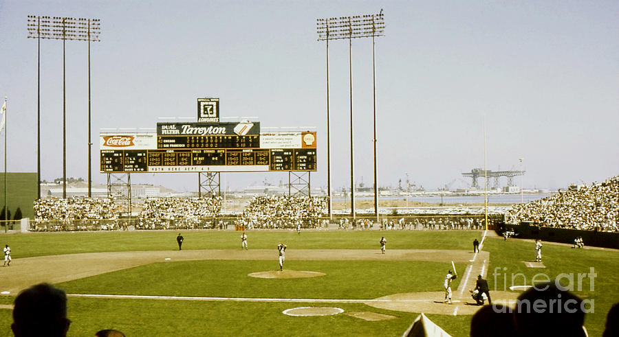 Chicago Cubs Photograph - Candlestick Park San Francisco 1963 by Bobby Cole