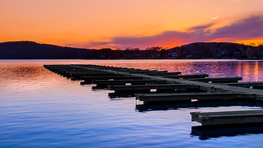 Sunset Photograph - Candlewood Lake by Bill Wakeley