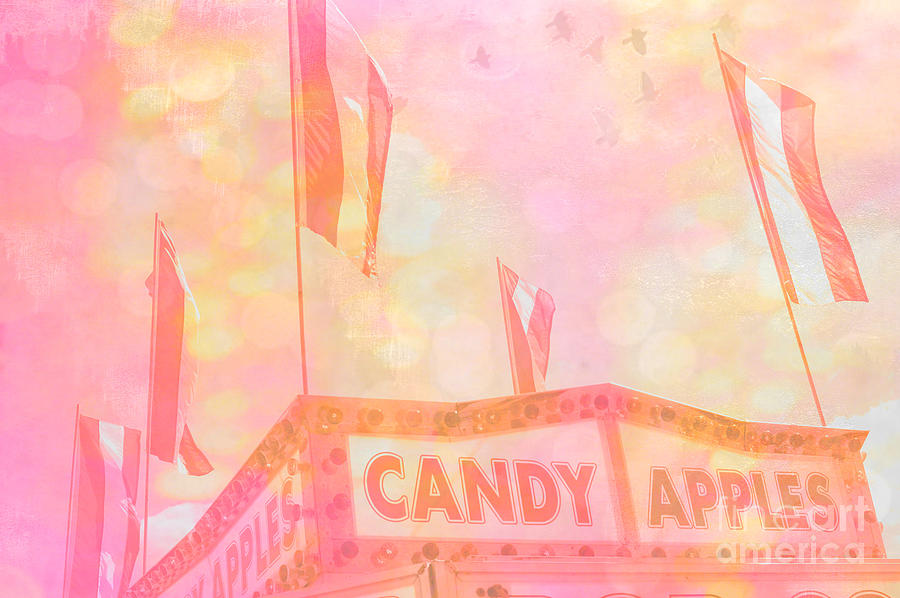 Candy Apples Carnival Festival Fair Stand  Photograph by Kathy Fornal