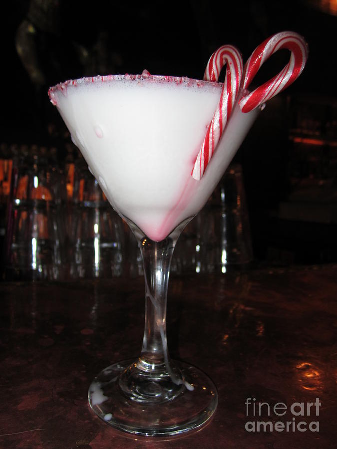 Candy Cane Cocktail Photograph