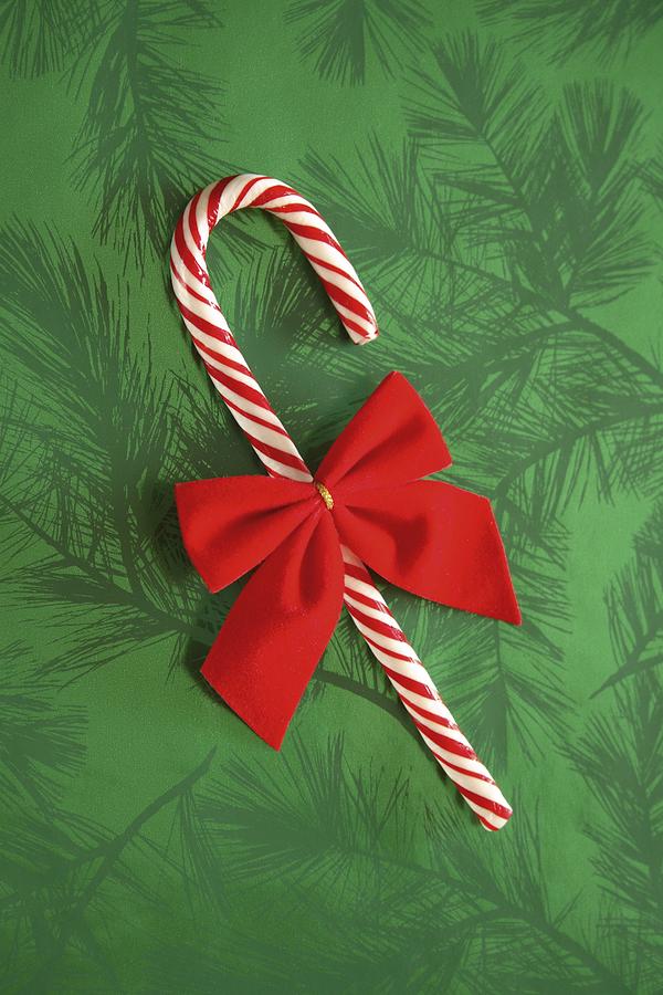 Christmas Photograph - Candy Cane by Colette Scharf
