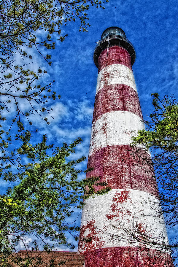 Candy Cane Lighthouse Photograph by Timothy Hacker