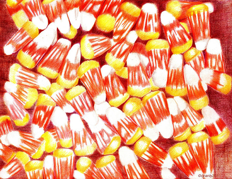 Candy Corn Drawing by Candace Hardy Fine Art America