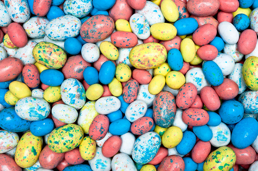 Candy Photograph - Candy Easter eggs by Joe Belanger