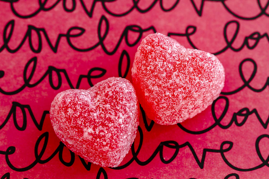 Candy Heart Love Photograph by Teri Virbickis