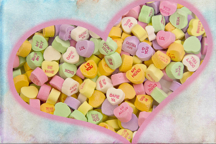 Candy Heart Messages 1 Photograph by Regina Williams