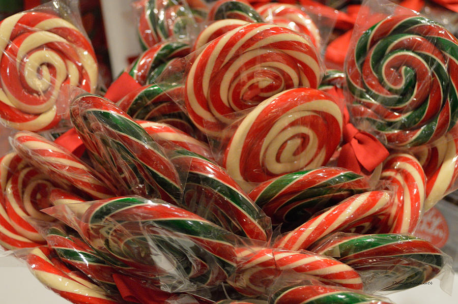 Candy Lollipops Xmas Colors Photograph by Thomas Woolworth