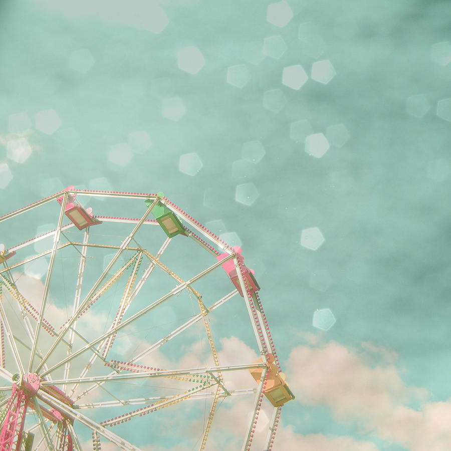 Ferris Wheel Photograph - Candy Wheel by Cassia Beck