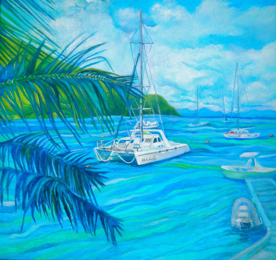 Cane Garden Bay Painting by Kandy Cross