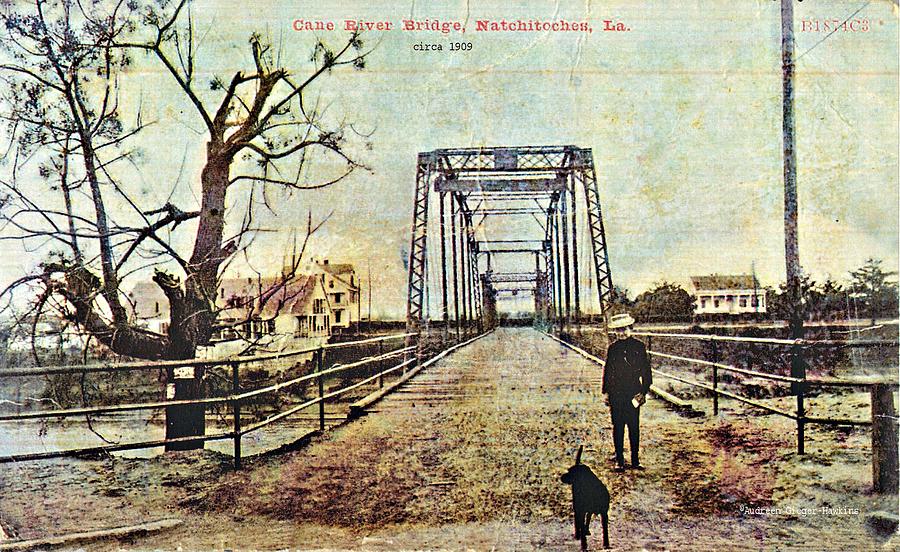Bridge Photograph - Cane River Bridge c1909 by Audreen Gieger