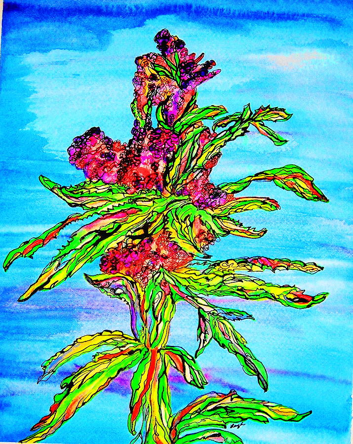 Flower Painting - Cannabis Flowers by Sharon Leigh