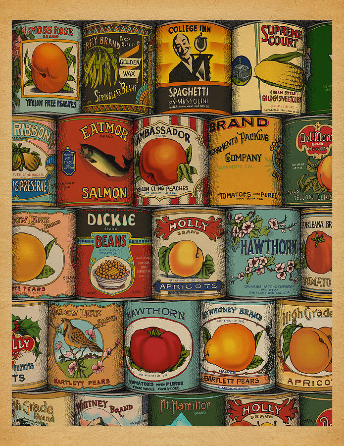 Canned Drawing by Meg Shearer