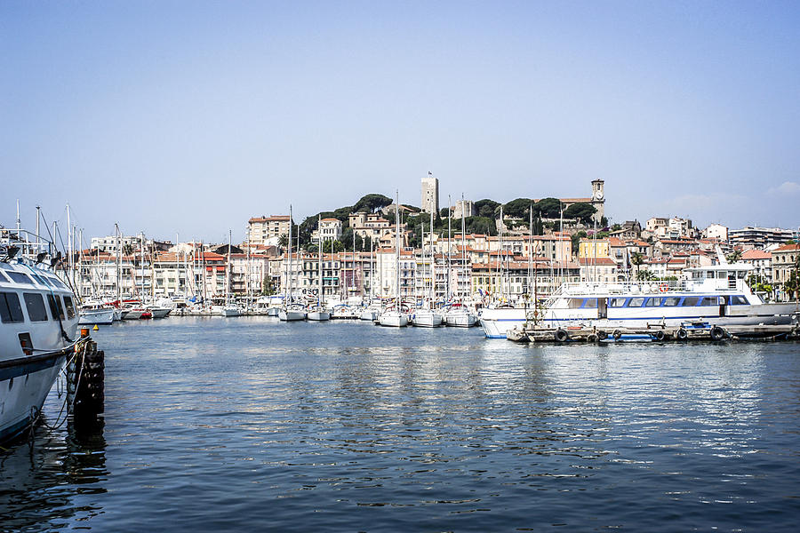 Cannes Harbor France Photograph by Chris Smith