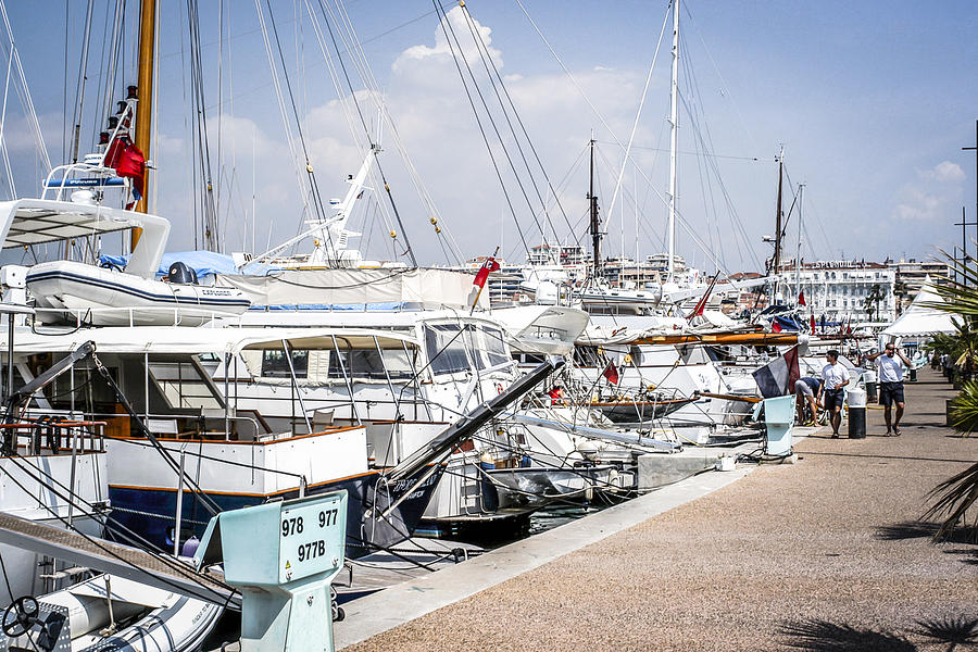 Cannes Marina Photograph by Chris Smith