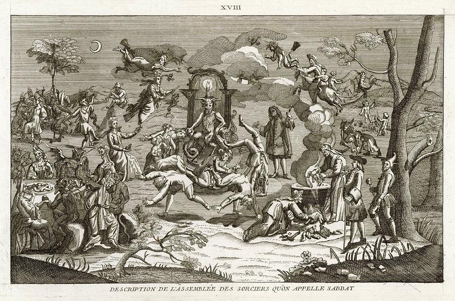 Cannibalistic Practices At A Witches' Drawing by Mary Evans Picture Library