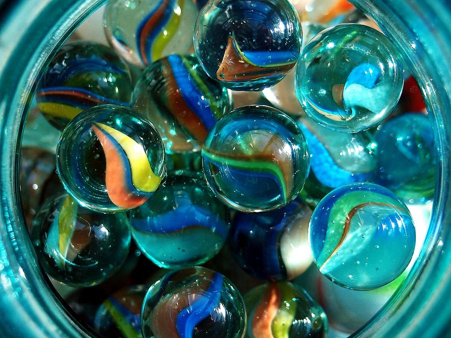 Canning Jar with Marbles Photograph by Gregory Strong - Fine Art America