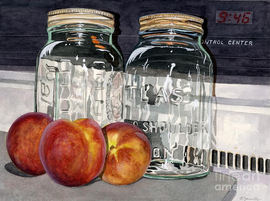 Peach Painting - Canning Time by Barbara Jewell