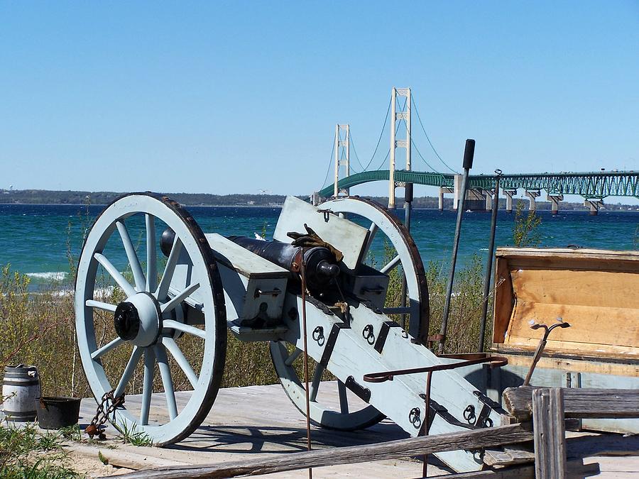Cannon and Bridge Photograph by Keith Stokes