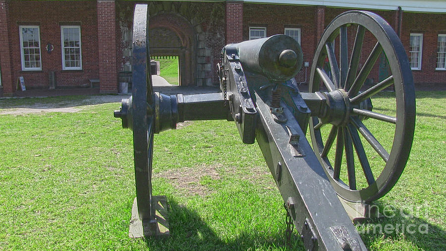 Cannon at Fort Pulaski Main Entrance Photograph by D Wallace