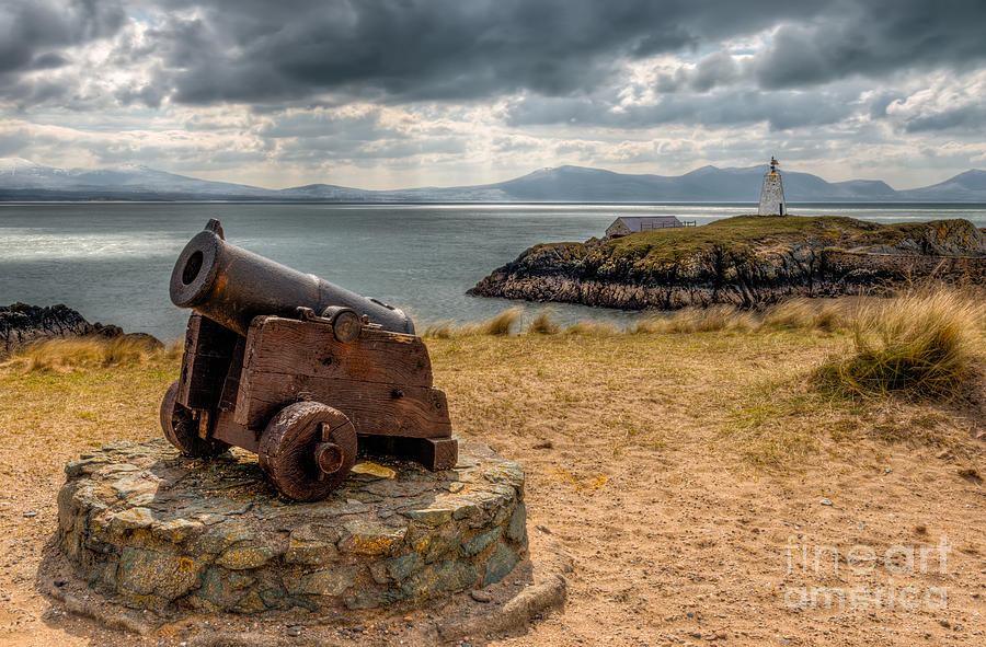 Architecture Photograph - Cannon at Llanddwyn  by Adrian Evans