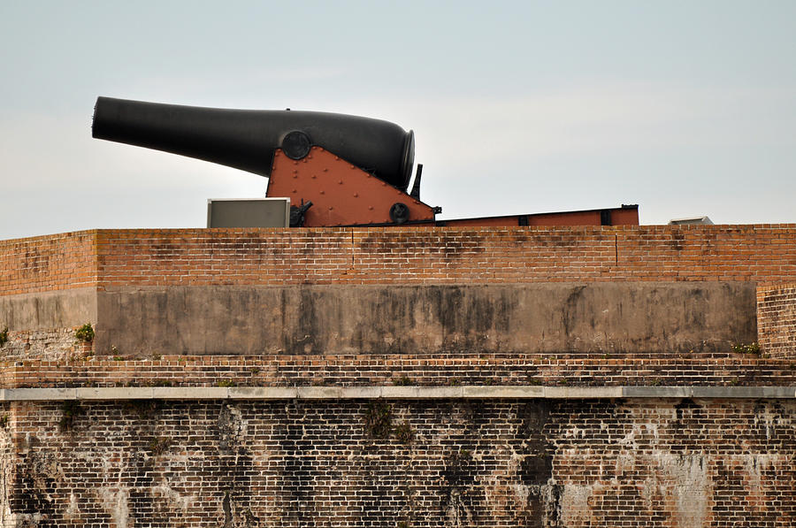 Cannon Atop Fort Pickens in Florida Photograph by Bruce Gourley