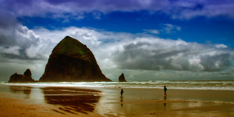 Cannon Beach at Dusk II Photograph by David Patterson