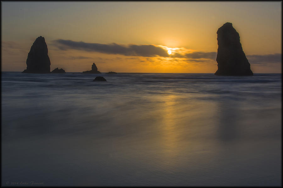 Cannon Beach Sunset Photograph by Erika Fawcett