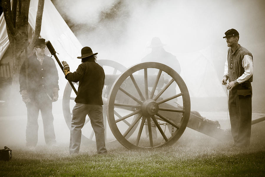 Cannon Fire at Plattsburg Photograph by Steven Bateson