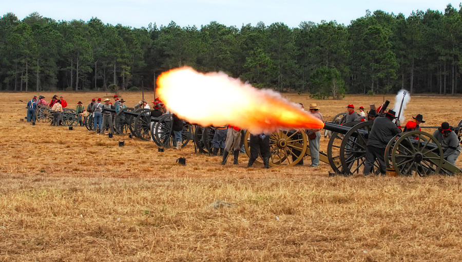 Cannon Fire Photograph by Ghostwinds Photography