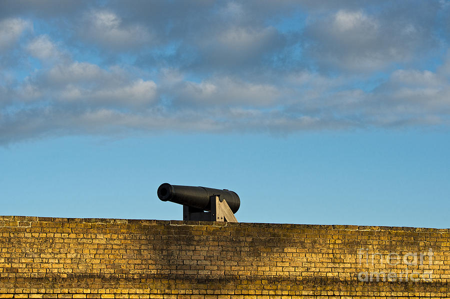 Cannon on Fort Wall Photograph by David Arment