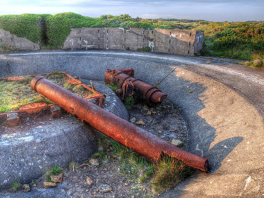Cannon Remains From WW2 Photograph by Gill Billington