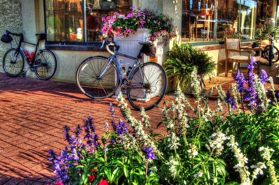 Cannondale Against Flower Stand Digital Art by Michael Thomas