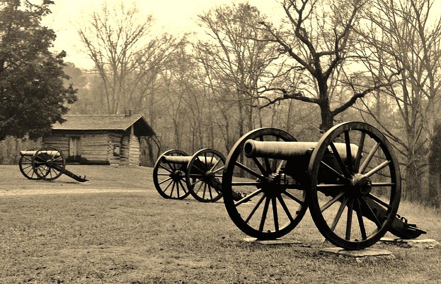 Cannons and Cabin Photograph by Daniel Thompson
