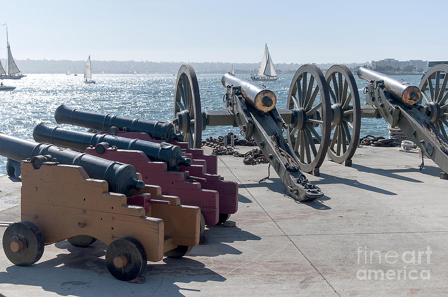 Cannons on Quayside Photograph by Brenda Kean