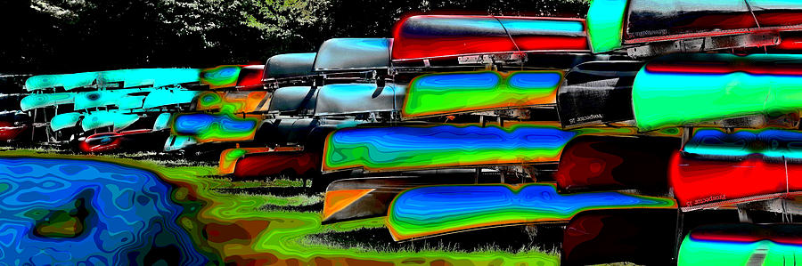 Canoe Abstract Photograph by David Patterson