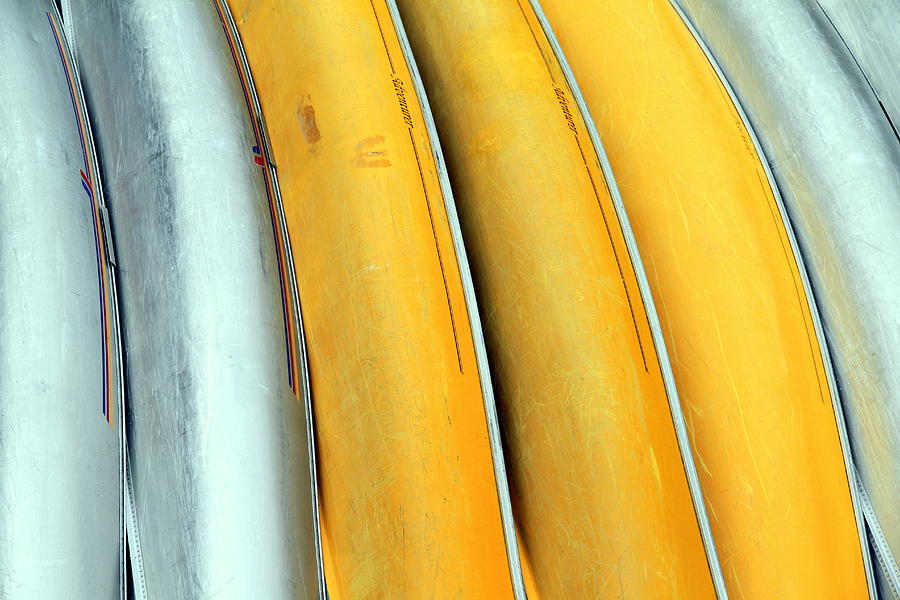Canoe Abstract Photograph by Valentino Visentini