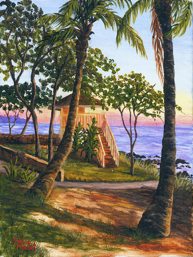 Sunset Painting - Canoe Beach by Darice Machel McGuire