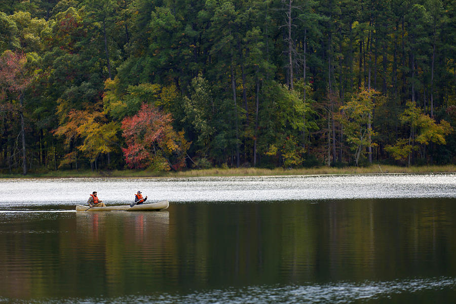 Canoe Duo Photograph by Mark McKinney