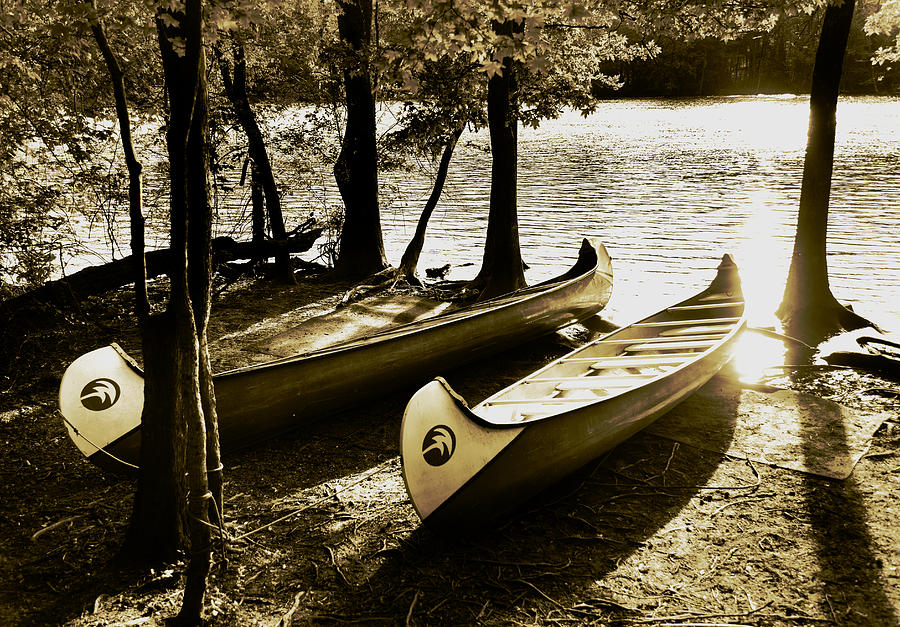 Canoes Photograph by Kevin Senter