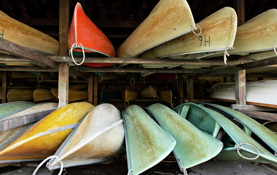 Canoes Photograph by Khoa Vu