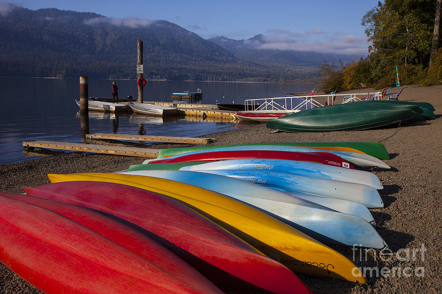 Canoes Photograph by Timothy Johnson