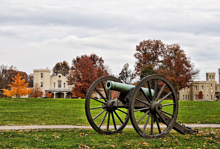 Canon at VMI Photograph by Rebecca Raybon - Fine Art America