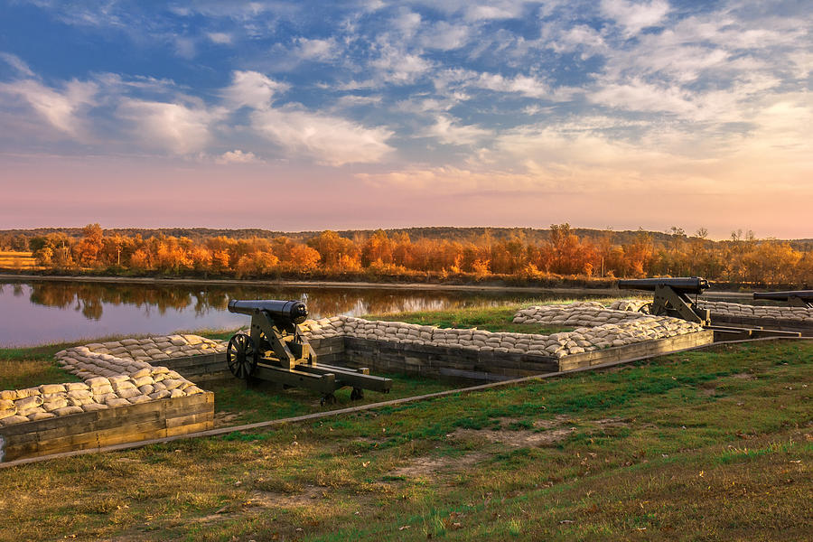 Fort Donelson Photograph - Canon Overlook at Sunrise by Mary Almond