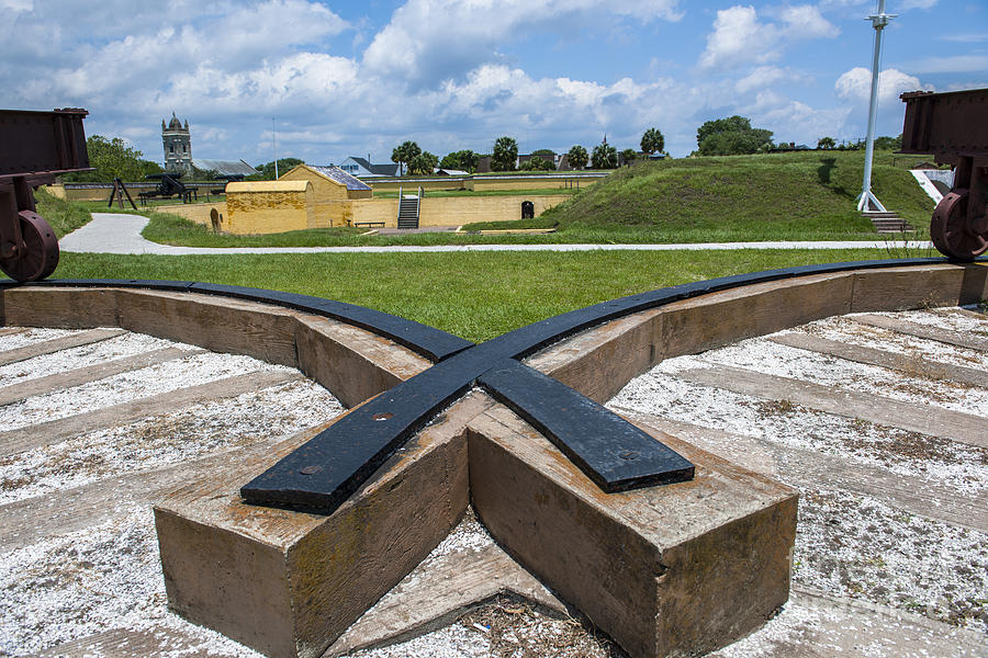 Canon Rails At Fort Moultrie Photograph