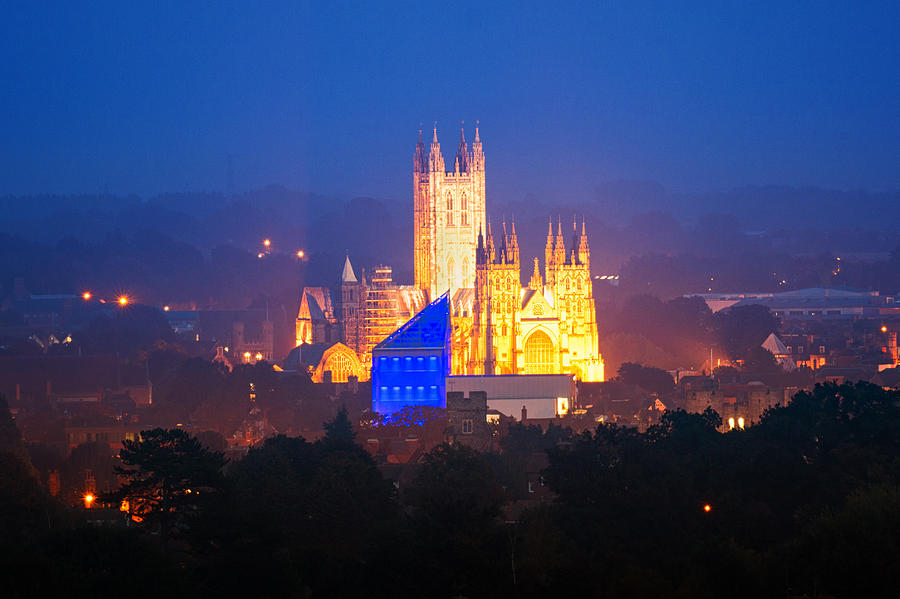 Canterbury Cathedral Twilight Photograph by Ian Hufton