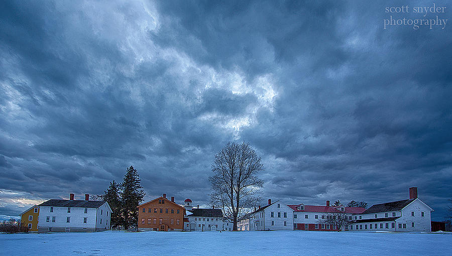 Winter Photograph - Canterbury Shaker Village Winter by Scott Snyder
