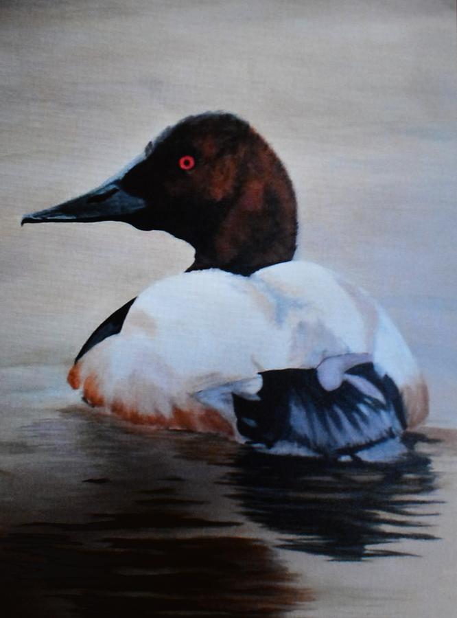 Duck Painting - Canvasback by Robert Smice