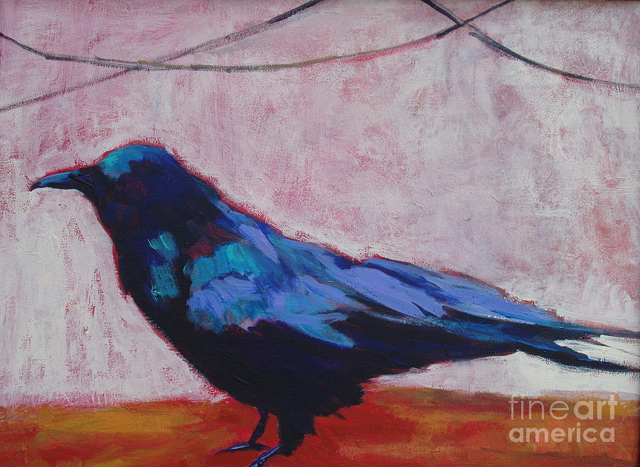 Canyon Crow Painting by Virginia Dauth - Fine Art America