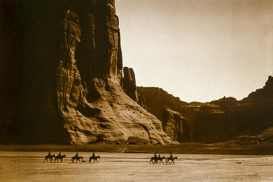 Edward Sheriff Curtis Photograph - Canyon de Chelly circa 1904 by Aged Pixel