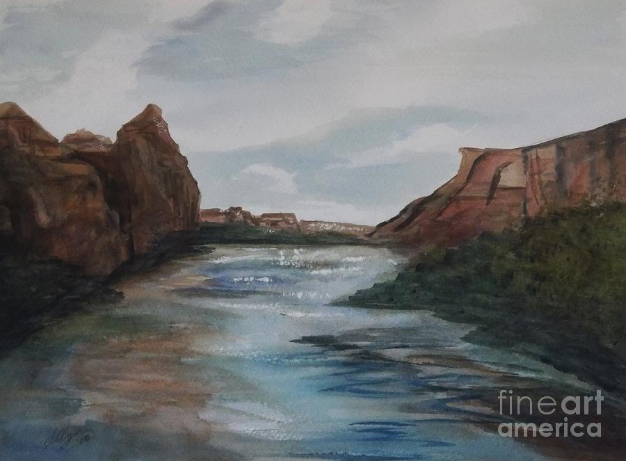 Canyon de Chelly Painting by Ellen Levinson